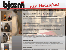 Tablet Screenshot of bjoern-holzofen.de